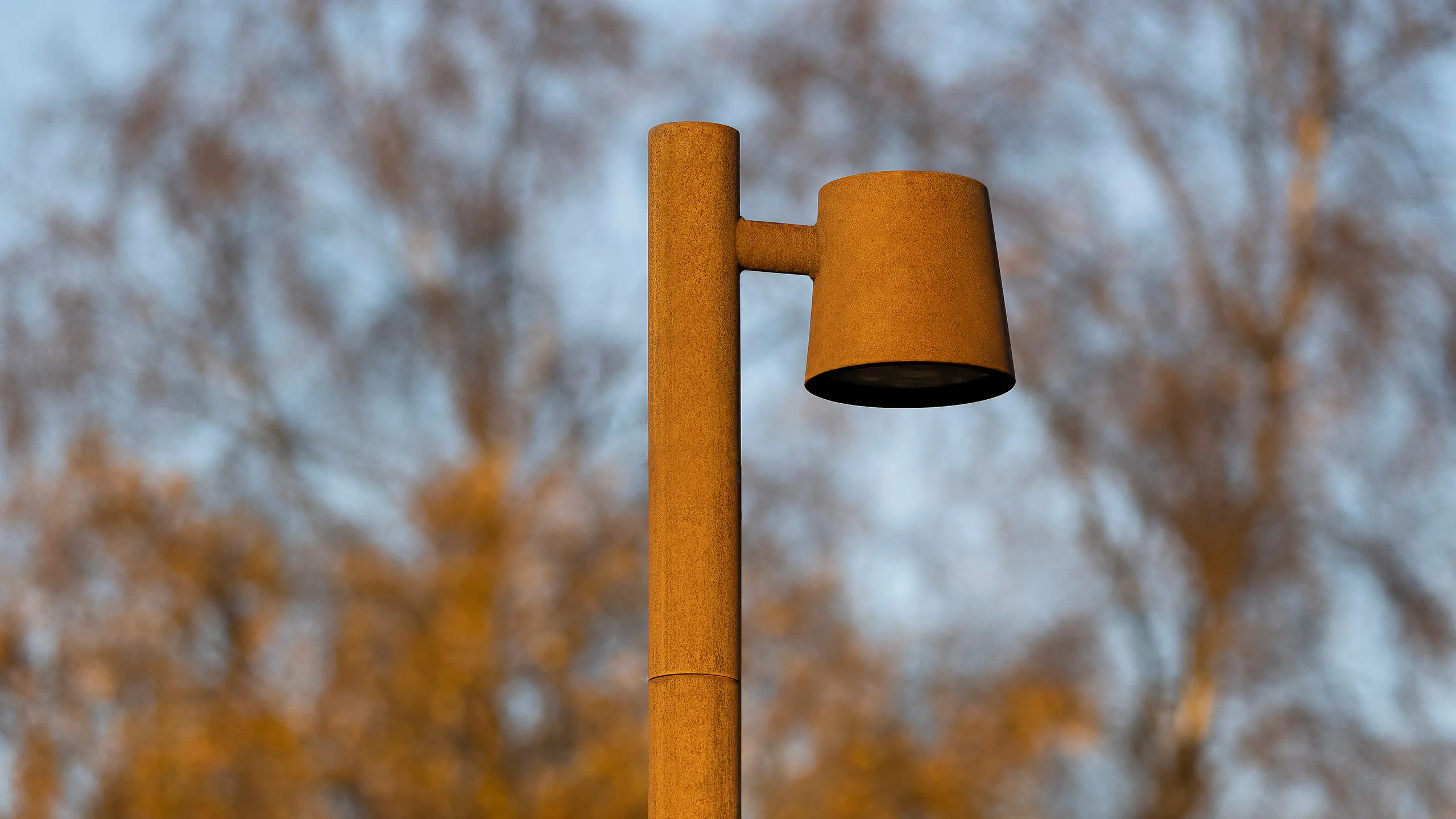 Corten steel post light ANTO L1014