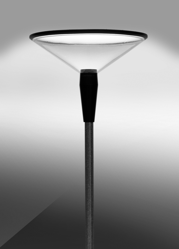 Street light fixture for Ø60 mm posts QUINTUS L500-60