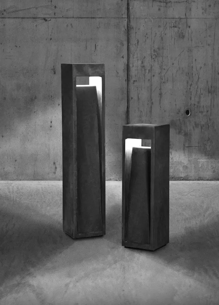 Bollard in corten steel NYE L1002