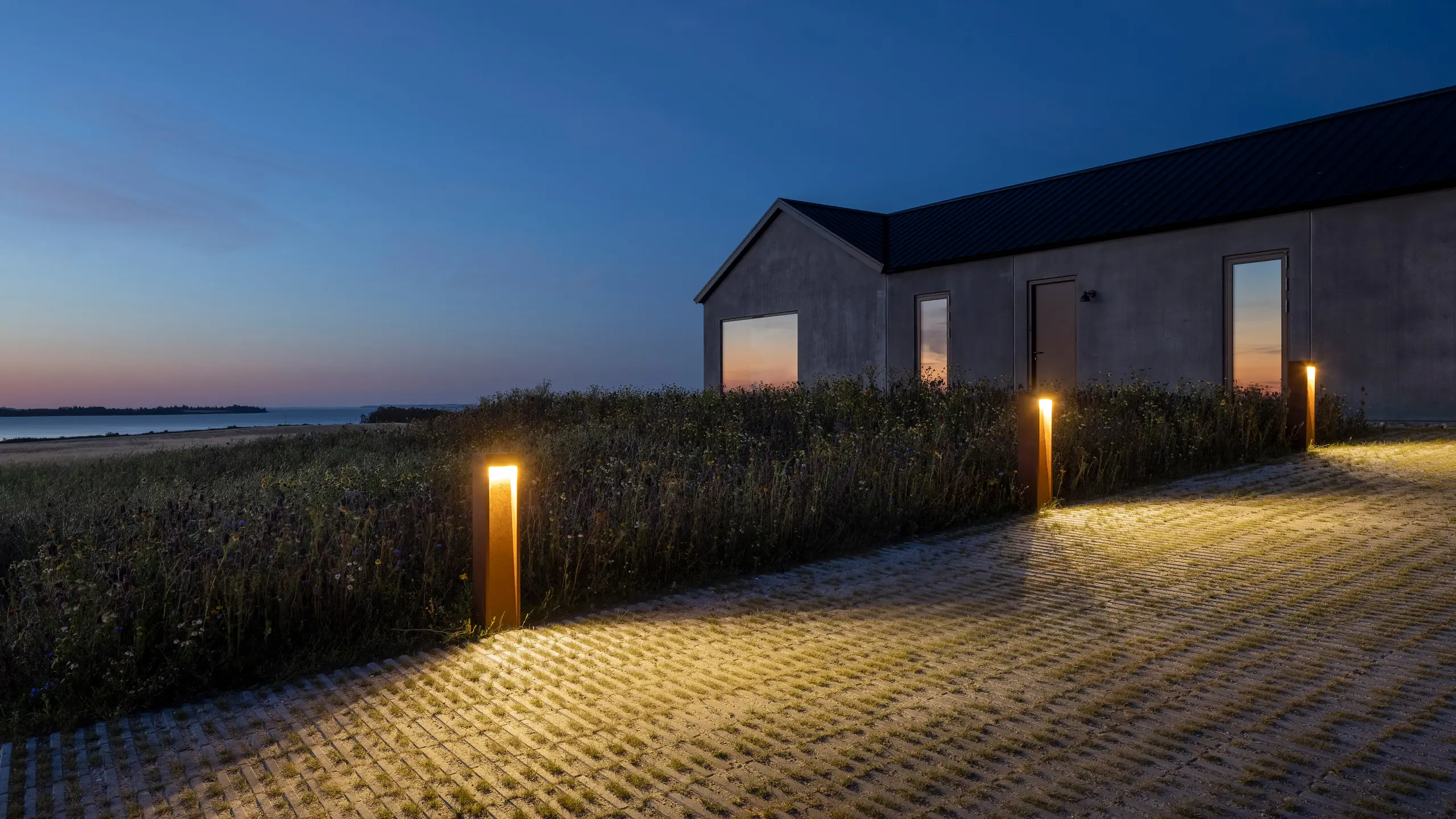 Dark Sky Approved one-sided bollard lights