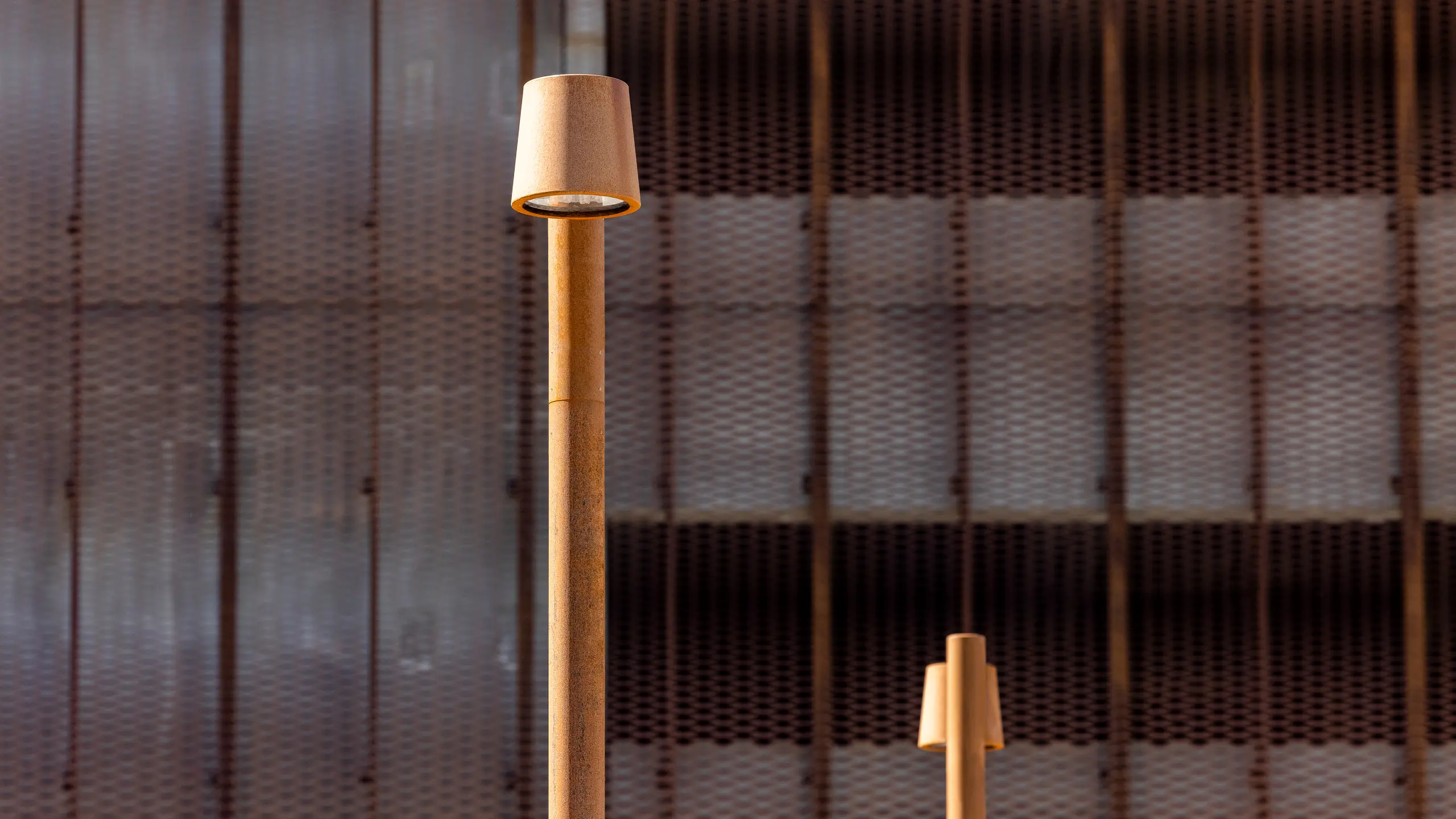 Corten steel lamp posts ANTO L1014